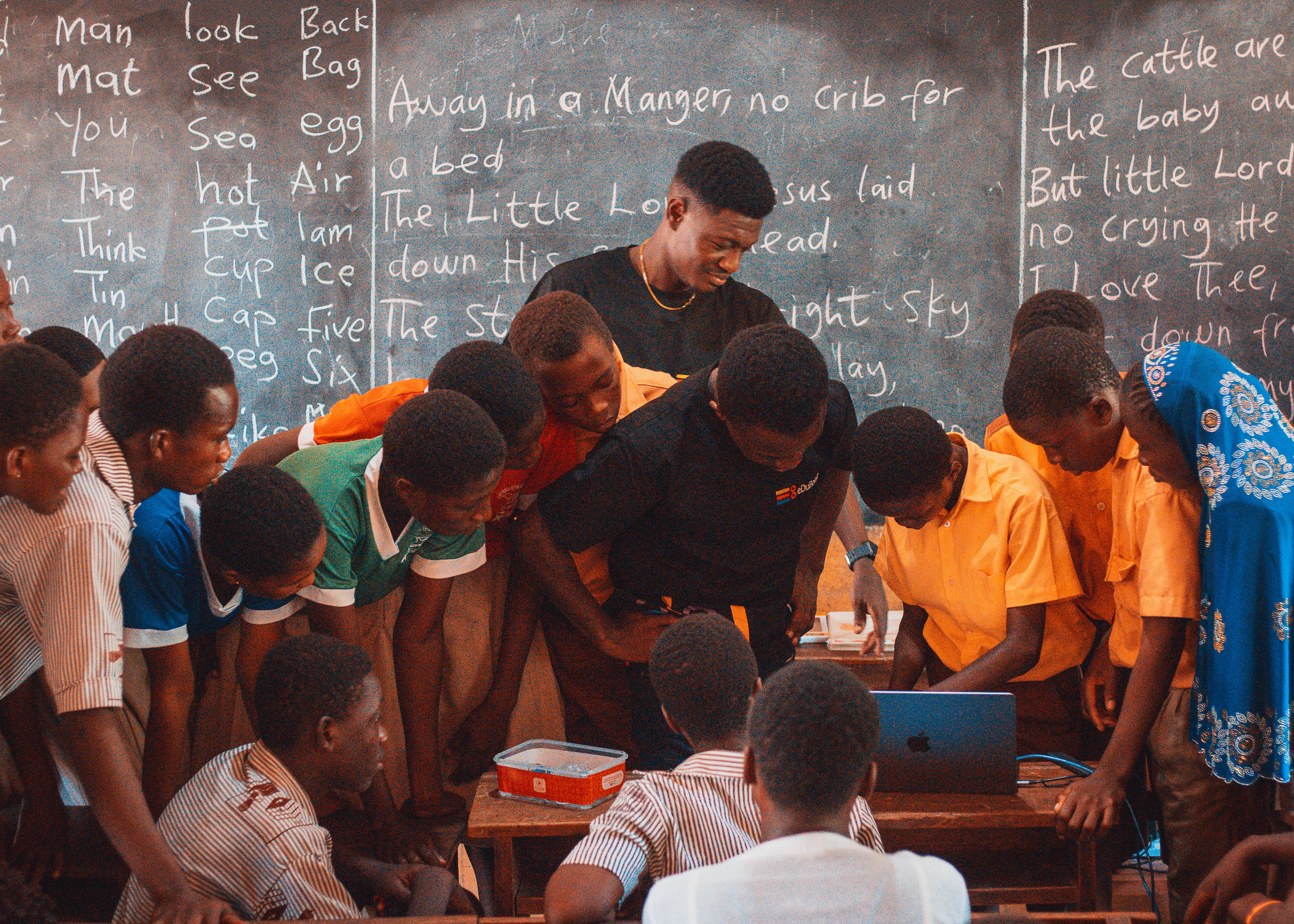 Hands-on technology activity at Anyanui E.P. Basic School