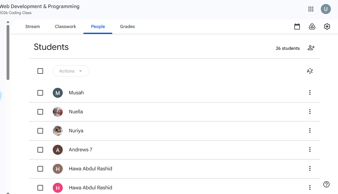 Learning resources available through eDuX Google Classroom