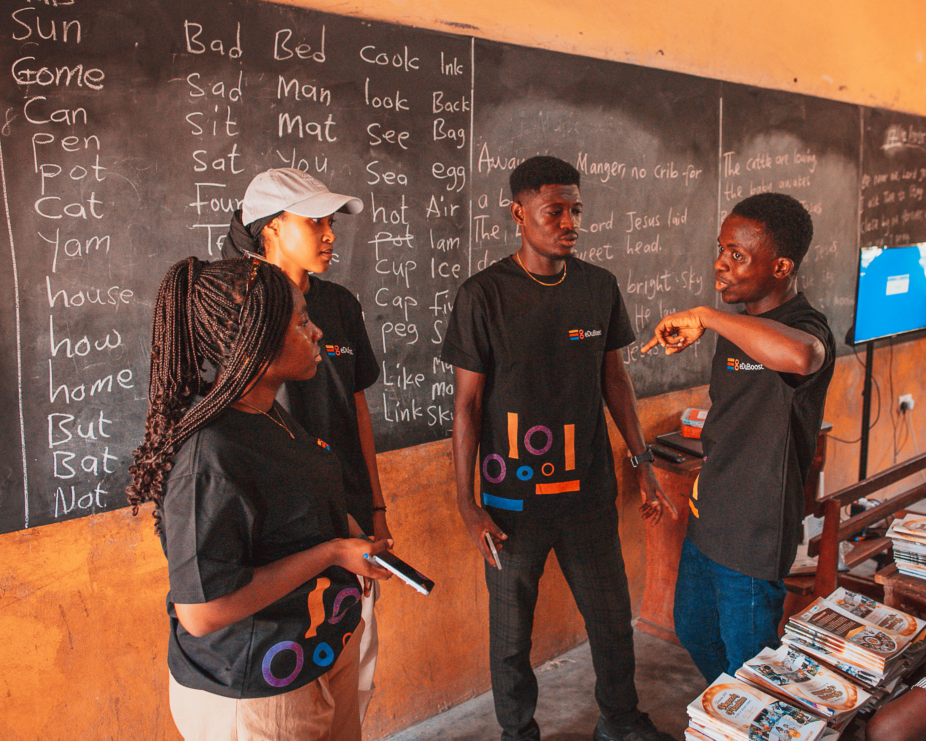 eDuBoost team at Anyanui E.P. Basic School